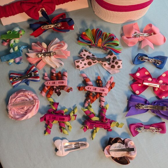 Stretchy Headbands & Clip On Hair Bows Bundle - Picture 11 of 12